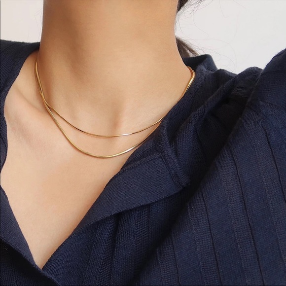Jewelry - 18k Gold Filled Layered Necklace Set